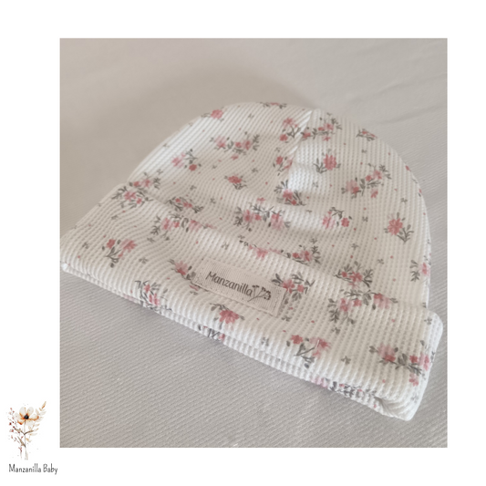 Gorrito Flores Rosas