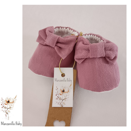 Zapatitos Rosa Viejo Moña