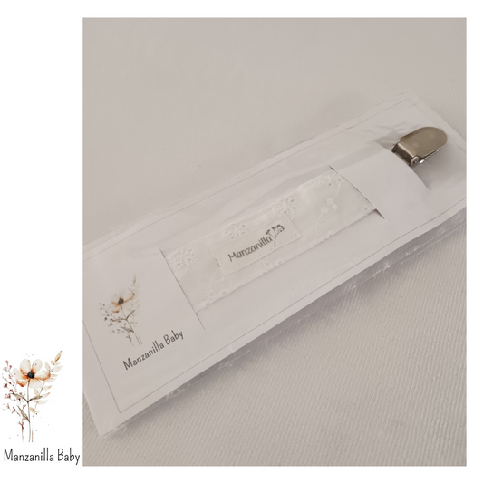 Portachupete Broderie Blanco