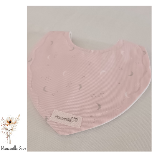 Babero Lunas Rosa