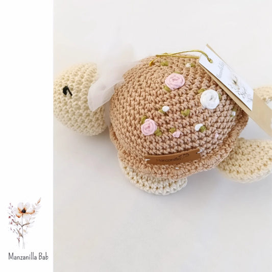 Tortuga Caramelo Bordada